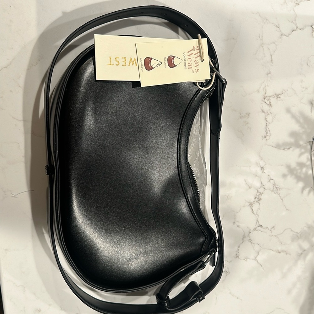 Francesca’s Convertible Black Handbag